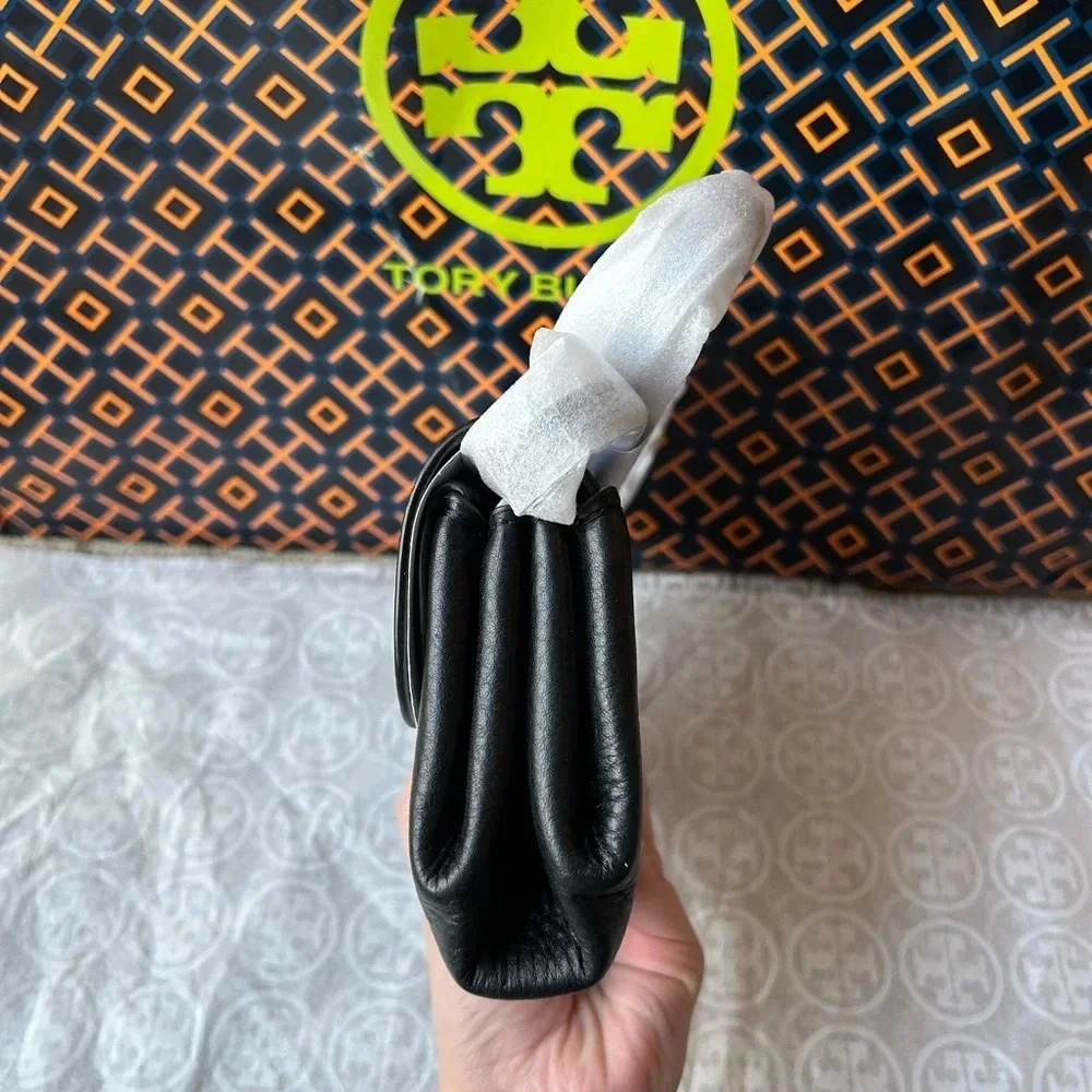 Tory Burch Miller Wallet Crossbody Bag Black Gold